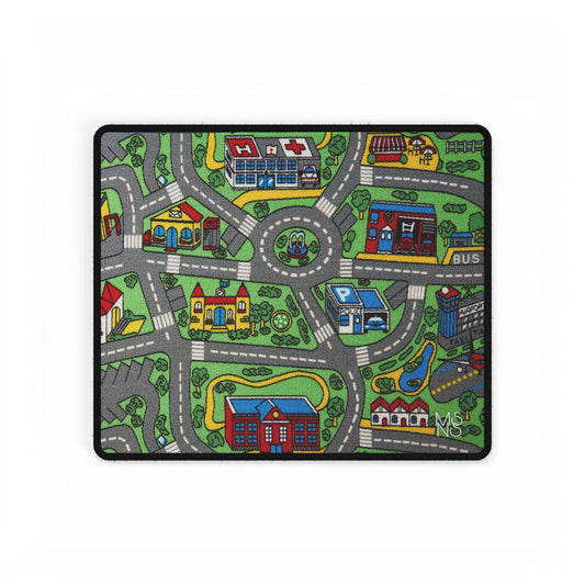Desk Mat - Nostalgic Kids Playground Rug Design