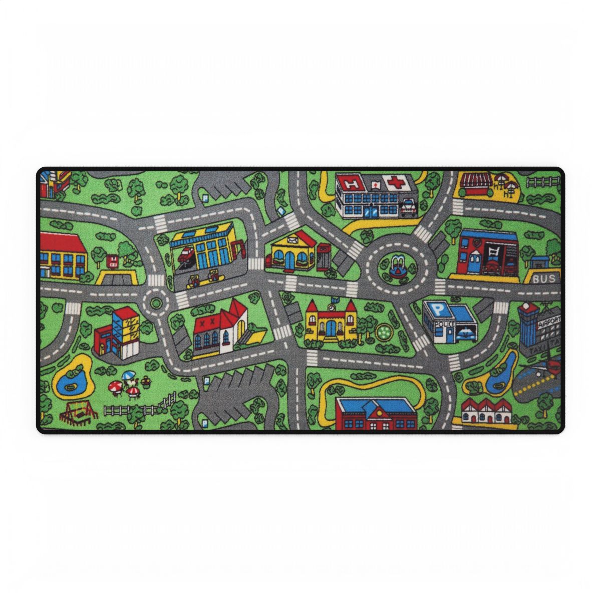 Anti-slip high quality desk mat 90's kids rug design